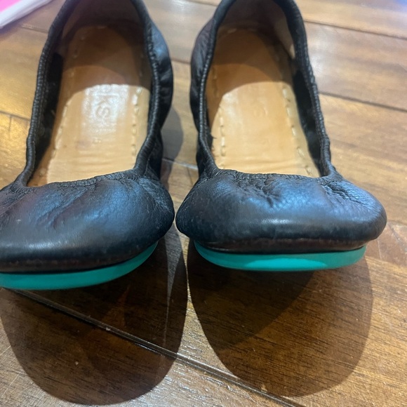 Tieks Black Leather Flats - Picture 2 of 6